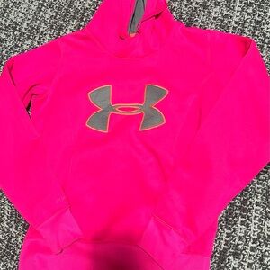 Pink under armor hoodie